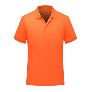 Polo de manga corta para hombre, transpirable, secado rápido, poliéster, color sólido, ajustado, ropa deportiva informal, logotipo personalizado, venta al por mayor - Product Image 1