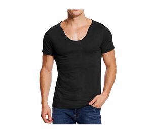 U neck body builder high quality short sleeve t shirt new style - Product Image 1