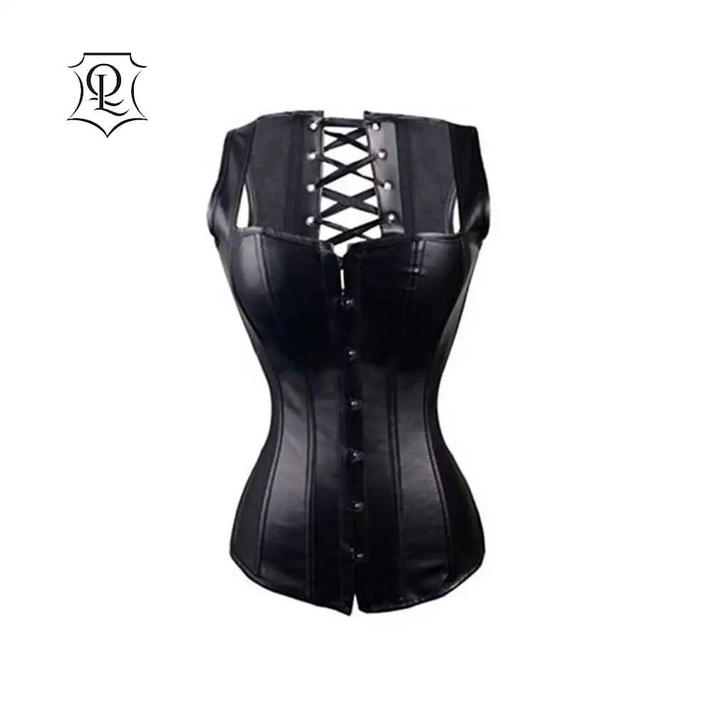 Clothes Lace & Brocade Overbust Corset Top Body Shapewear Waist Training Corsets