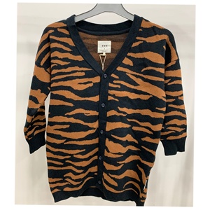 Cárdigan con botones de algodón orgánico, suéter de secado rápido, transpirable, informal, de talla grande, esencial de invierno para bebés, niños y niñas, nuevo OEM - Product Image 1