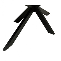 Ensemble de table et chaises de salle à manger en bois massif noir - Design moderne, table pliable et relevable, mobilier de restaurant pour usage commercial, salon