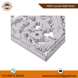 Panneau mural rectangulaire en bois sculpté à la main en MDF décoratif antique, très vendu, pour la décoration de la pièce et du bureau - Product Image 4