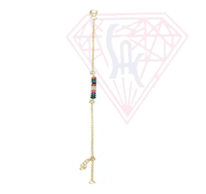 <b>Gold</b> Plated Multi Natural Gemstone Handmade Jewelry Statement Vintage Stylish Birthstone Boho <b>Bracelet</b> - Product Image 5