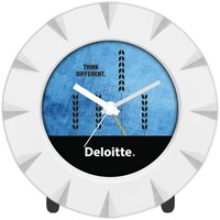Horloge circulaire analogique à Quartz Offre Spéciale pour décoration de bureau de Table, cadeau promotionnel et d'entreprise, horloge de bureau pour décoration murale