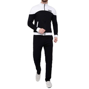 Wholesale Men's Stripped Hoodie With Matching Trousers Fitness Sports Tracksuit - Product Image 1