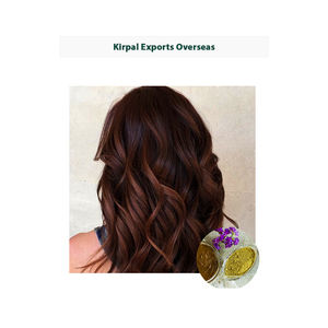 Poudre de henné brun naturel tamisé triple raffiné Teinture capillaire semi-permanente certifiée Ecocert du Rajasthan en Inde - Product Image 1