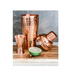 Coctelera de cobre, juego de barra para el hogar personalizado de lujo para exteriores, herramienta, coctelera de cobre, fabricación con pulido - Product Image 1