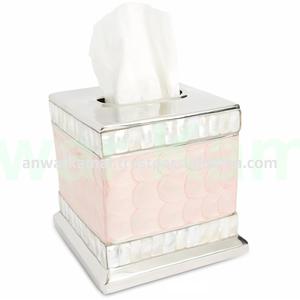 Enamel Finished Steel Table Napkin <b>Tissue</b> <b>Box</b> With Decorative Mother of Pearl Tableware <b>Tissue</b> <b>Box</b> Holder - Product Image 4