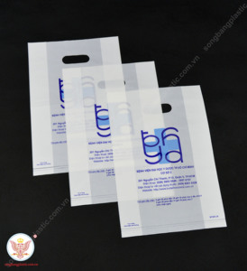 Bolsa de fuelle troquelada de plástico LDPE blanco de alta calidad con logotipo personalizado para compras de ropa y exposiciones en supermercados - Product Image 3