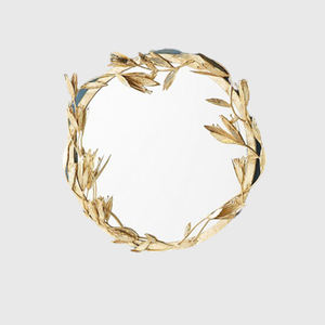 <b>ROUND</b> <b>GOLD</b> DECORATIVE <b>MIRROR</b> / WALL <b>MIRROR</b> / HIGH QUALITY WALL HANGING MAKEUP <b>MIRROR</b> FOR HOME DECORATION - Product Image 2