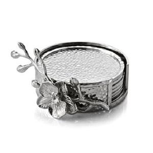 Ensemble de sous-verres de forme ronde de conception merveilleuse ensemble de sous-verres martelés en aluminium fait à la main à des prix abordables - Product Image 6