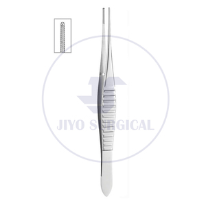 Vente chaude 1x2 Dents 15cm 6 ''Pince Gillies Manuel En Acier Inoxydable Tissu Chirurgical Tenant Instrument avec Embouts Dents - Product Image 4