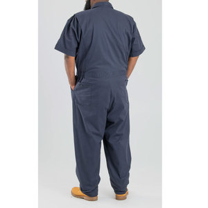 En gros 100% coton D'une Seule Pièce Marine De Bleu Hommes Turn Down Collar Pleine Manches Zipper Nouveau de Travail Hommes De combinaisons - Product Image 6