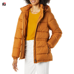 Nouveauté Vestes matelassées style femme Saison hivernale Logo de marque personnalisé Sweat à capuche zippé Produit léger et respirant - Product Image 5