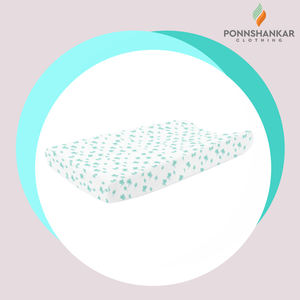 Housse tampon à langer 100% coton biologique, couverture avec Logo personnalisé pour bébé - Product Image 2