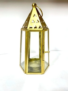 Linterna Hexagonal Marroquí de Metal Plateado, Soporte de Luz de Té, Logotipo de Color Personalizable para Casa de Boda DE LA Mejor Calidad - Product Image 6