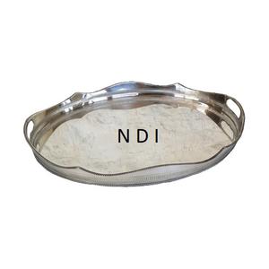 Bandeja de Servicio con Acabado Plateado, Estilo Lujoso, Forma Ovalada Decorativa para Servir Aperitivos o Cena, con Borde Decorativo - Product Image 5