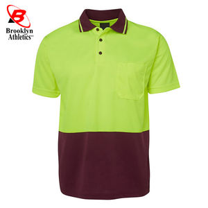 Derniers t-shirts polo décontractés unisexes pour hommes Vêtements de travail en coton de haute qualité avec caractéristiques de sécurité et poche - Product Image 4