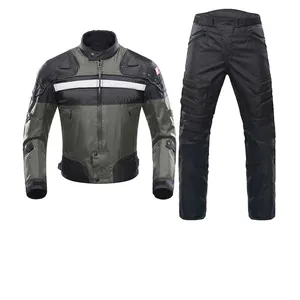 2-teiliger Motorrad-Textil anzug, Motorrad-Cordura-Jacken-und Hosen-Set, Motorrad-Renn anzug für Männer und Frauen