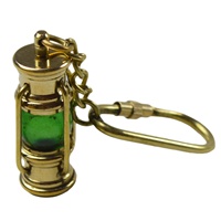 Porte-clés Design lanterne plaqué couleur or haut de gamme avec porte-clés Design en métal en laiton de qualité originale