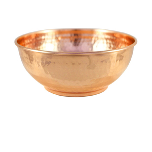 ชามเสิร์ฟอาหารทำจากทองแดงล้วนทำจากโลหะชามผลไม้ตอกด้วยค้อนสำหรับวางบนโต๊ะ - Product Image 2