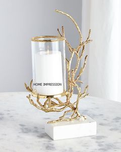 Anneaux Métal Hurrican Bougeoir Argent Métal De Luxe Bougeoir De Mariage Et Événements Table À Manger Décoratif Bougeoir - Product Image 5