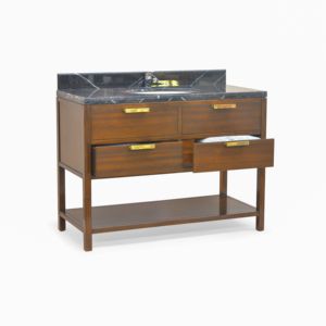 Toby Mahogany Vanity <b>Table</b> Marble Top Modern Elegant Design Bedroom Home Hotel Furniture Wooden Cabinet - Product Image 1