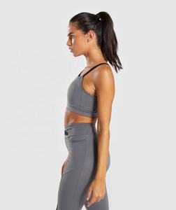 Sujetador deportivo de entrenamiento sin costuras de alto soporte con etiqueta privada personalizada, ropa deportiva Sexy para Yoga, conjunto de 2 piezas, características transpirables - Product Image 3