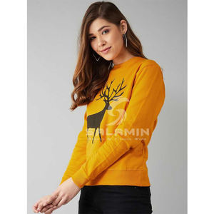 Sudaderas con capucha de cuello redondo para mujer blancas con logotipo personalizado, forrada ropa de calle, sudaderas con técnica de lavado de logotipo frontal para uso en invierno - Product Image 4