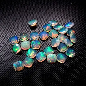 "6mm almofada ethiópiano natural opala" atacado preço de fábrica de alta qualidade solta pedra preciosa | welo ethiopiano natural opal |
