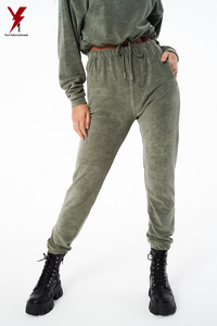 Breathable High Quality Customized Logo Printing New Design Fitness Gym Wear Women Velour <b>Tracksuit</b> On Sale - Product Image 6