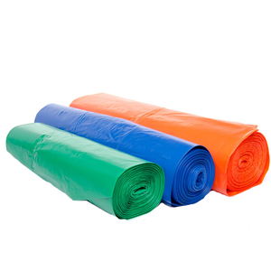 Sacs plats thermosoudés à soufflets latéraux en PEHD recyclé, jetables, en rouleau sans mandrin, fournisseur Vietnamien Haplast Modèle B4234, imprimés en sérigraphie - Product Image 3