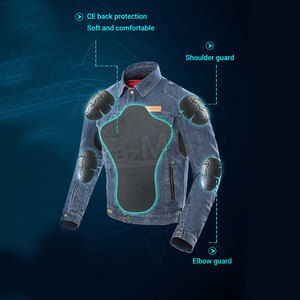 แจ็กเก็ตหนังแท้สำหรับขี่มอเตอร์ไซค์,แจ็กเก็ตป้องกันหนังวัวแฟชั่นเข้ารูปสำหรับผู้ชายปี2021 - Product Image 4