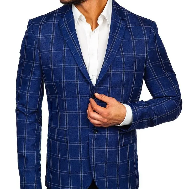 Blazer Hombres Slim Fit Custom blazer vestidos de noche trajes de hombre blazer ropa para hombres