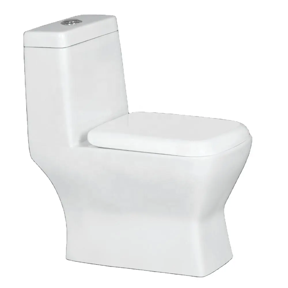 Kualitas Ekspor Perlengkapan Sanitasi Toilet Kamar Mandi Keramik/Ukuran Toilet Standar Gaya Amerika/Toilet Satu Bagian dari Pabrik