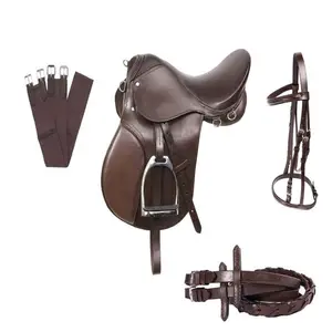 High Quality English Origin Pure Leather and Synthetic Material Horse Racing Saddle Advanta Bates Style Western Cair Saddle