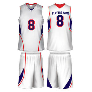 Uniforme de baloncesto estampado por sublimación personalizado de la mejor calidad conjunto profesional transpirable antibacteriano 100% poliéster sin mangas - Product Image 5