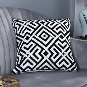 Geometrisches Muster Baumwolle gewebte Kissen bezüge Jacquard Web kissen bezug für Couch Sofa