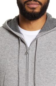 Sudadera con capucha de alta calidad para hombre, prenda deportiva de algodón 100% con logotipo personalizado, color gris, nueva tecnología, venta al por mayor - Product Image 4