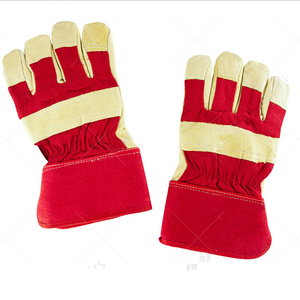 Mitaines de travail industrielles en cuir fendu certifiées EN420, antidérapantes, antistatiques, anti-coupures, 14 pouces - Product Image 5