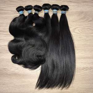 Extensiones de cabello Remy al mejor precio de Jai Ambey Exports Manufacturing Company, cierre de mechones de trama de ondas naturales para envío directo - Product Image 1