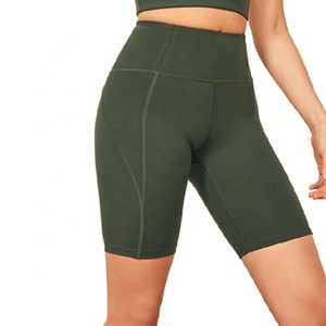 Shorts Deportivos de Alta Calidad, Transpirables, de Secado Rápido, Talla Grande, para Mujer, Ropa de Yoga, Marca Miqi, Shorts para Ciclismo con Bolsillo para Teléfono - Product Image 4