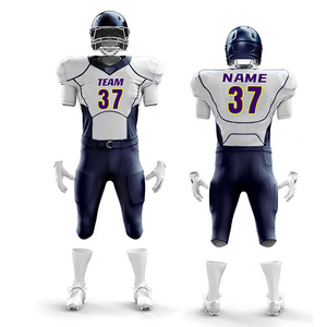 Conjunto de uniforme de fútbol americano de poliéster 100% de alta calidad para entrenamiento juvenil Top transpirable de talla grande - Product Image 4