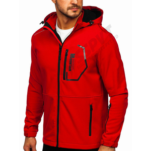 Chaqueta Softshell de invierno personalizable a prueba de viento impermeable con lana en el interior estilo informal cierre de cremallera con calefacción servicio OEM - Product Image 1