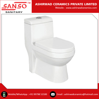 WC monobloc en céramique blanche de haute qualité, best-seller, avec réservoir encastré, siphon en P, double chasse automatique, à poser au sol