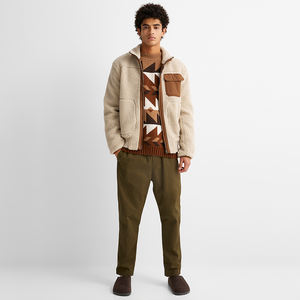 Warm <b>Sherpa</b> Fleece Pullover Quarter Zip Fluffy Fuzzy Sweatshirt Warm Super Thick Heavy Pullover <b>Sherpa</b> <b>Hoodie</b> with Pockets - Product Image 4