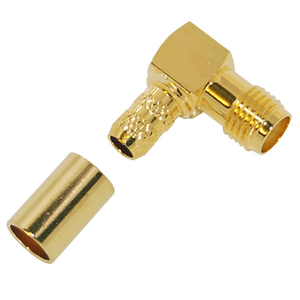Conector R/A SMA (F) chapado en oro de alta calidad ETEILY para cable RG58 para aplicaciones externas - Product Image 1