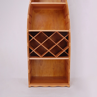 Handgefertigtes Massivholz-Weinregal, Umweltfreundlich, Traditionell, 3 Ebenen, Ohne Fiberglas, für Zuhause, Wohnzimmer, Werkstatt