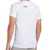 T-shirts à manches courtes pour hommes, coupe classique, 100% coton, unis, personnalisables, de haute qualité, respirants, à séchage rapide, écologiques