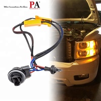 Kit de résistances LED 12V certifié CE 50W, ampoule de clignotant 3157, faisceau de relais, adaptateur, décodeur anti-erreur de scintillement pour éclairage automobile